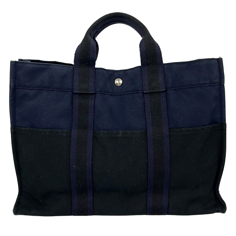 Hermès Fourre Tout Tote PM Tote Bag Dark Navy Black